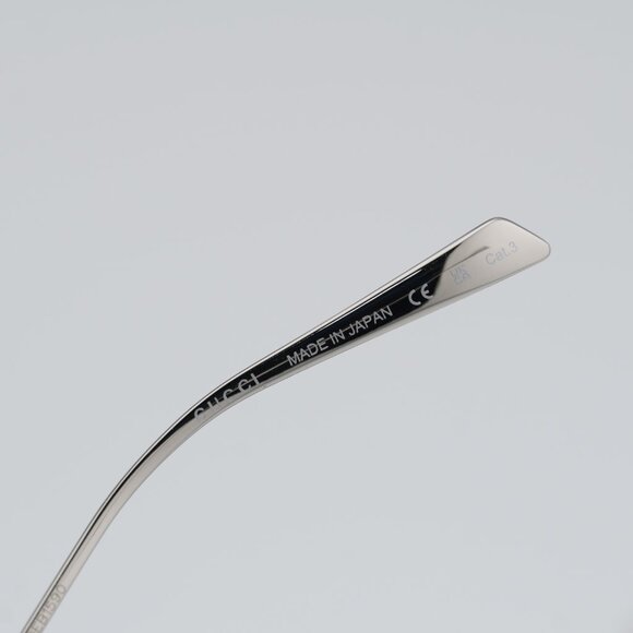 Gucci GG1923SA 002 Sunglasses Silver with Pearl Square Frame, Brown Lenses main image 5